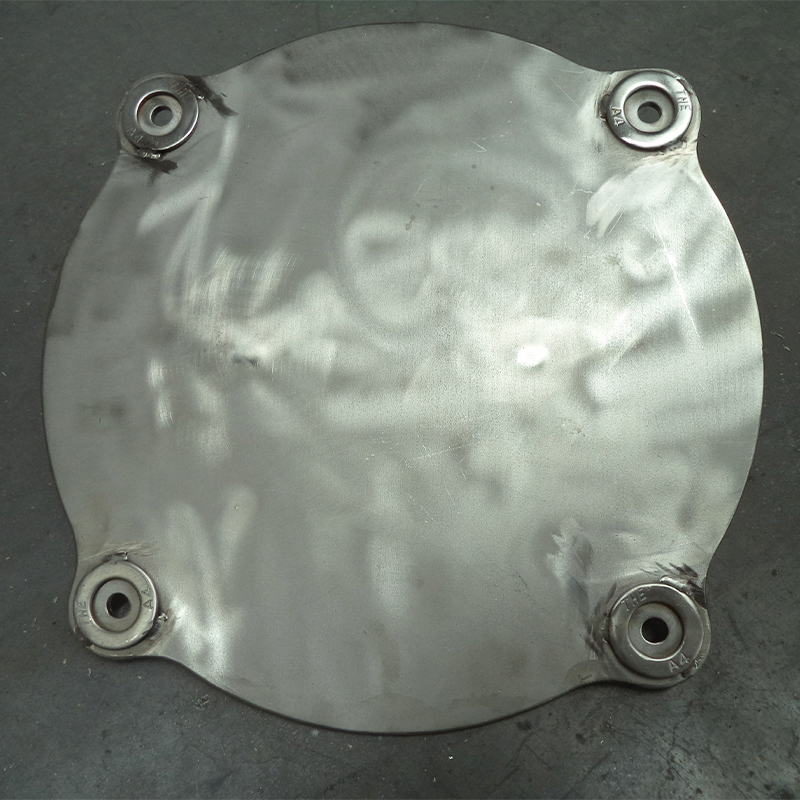 Placa circular Galvanizada Tampa para componentes de equipamentos industriais