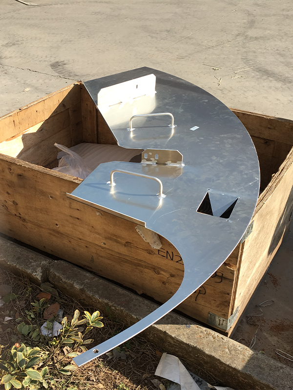Placa circular Galvanizada Tampa para componentes de equipamentos industriais
