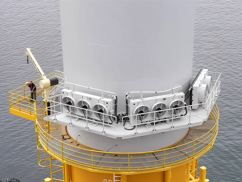 Plataforma externa de alumínio de aço para turbina eólica offshore