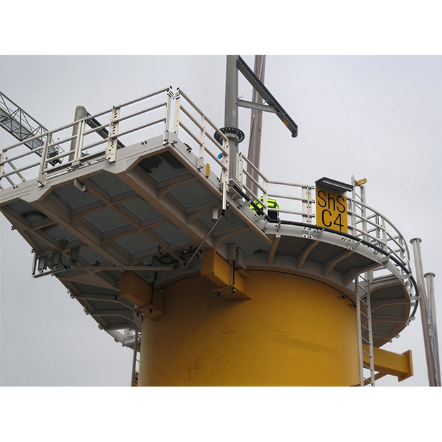 Plataforma externa de alumínio de aço para turbina eólica offshore